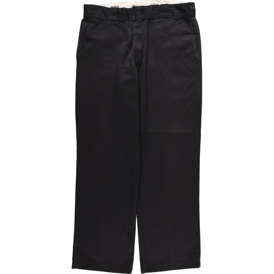 Dickies 874 Original Fit Work Pants, Men's, Size W34 polyester black type Vintage Second Hand