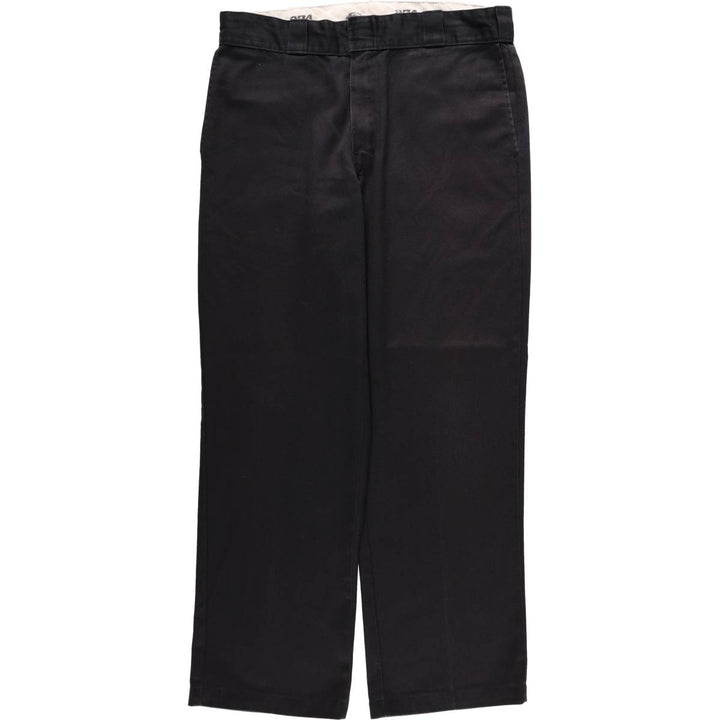 Dickies 874 Original Fit Work Pants, Men's, Size W34 polyester black type Vintage Second Hand