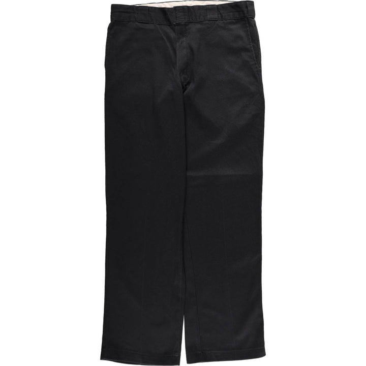 Dickies 874 FLEX ORIGINAL FIT Work Pants, Men's, Size 34 (approx.) polyester black type Vintage Second Hand