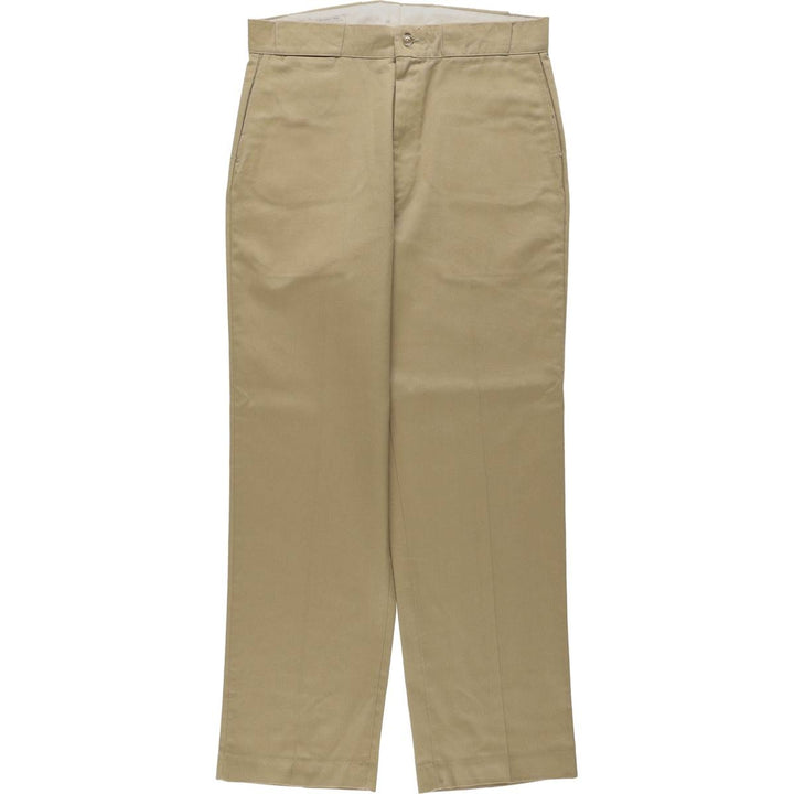 1970'S Work Pants, Made in USA, Men's Size W34 (approx.), Vintage unclear Beige type Vintage Second Hand