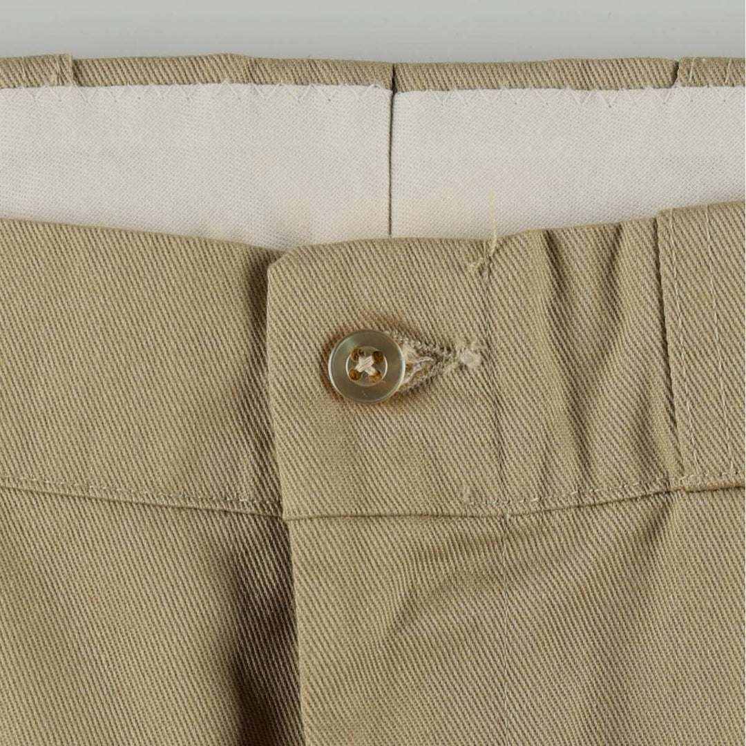 1970'S Work Pants, Made in USA, Men's Size W34 (approx.), Vintage unclear Beige type Vintage Second Hand