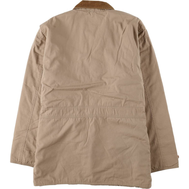 90'S J.Crew Vintage Hunting Jacket, Men's Size L cotton beige type brown Vintage Second Hand