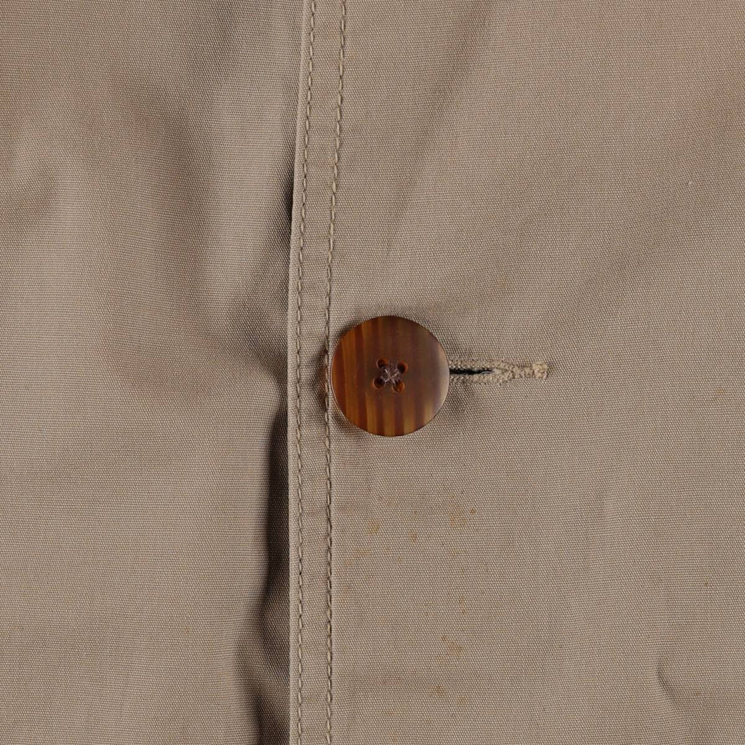 90'S J.Crew Vintage Hunting Jacket, Men's Size L cotton beige type brown Vintage Second Hand