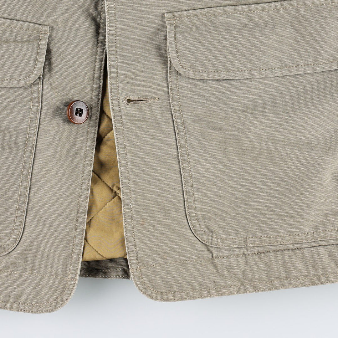 Vintage LLBean padded hunting jacket from the 90s-00s, men's size S equivalent. cotton Beige type Vintage Second Hand
