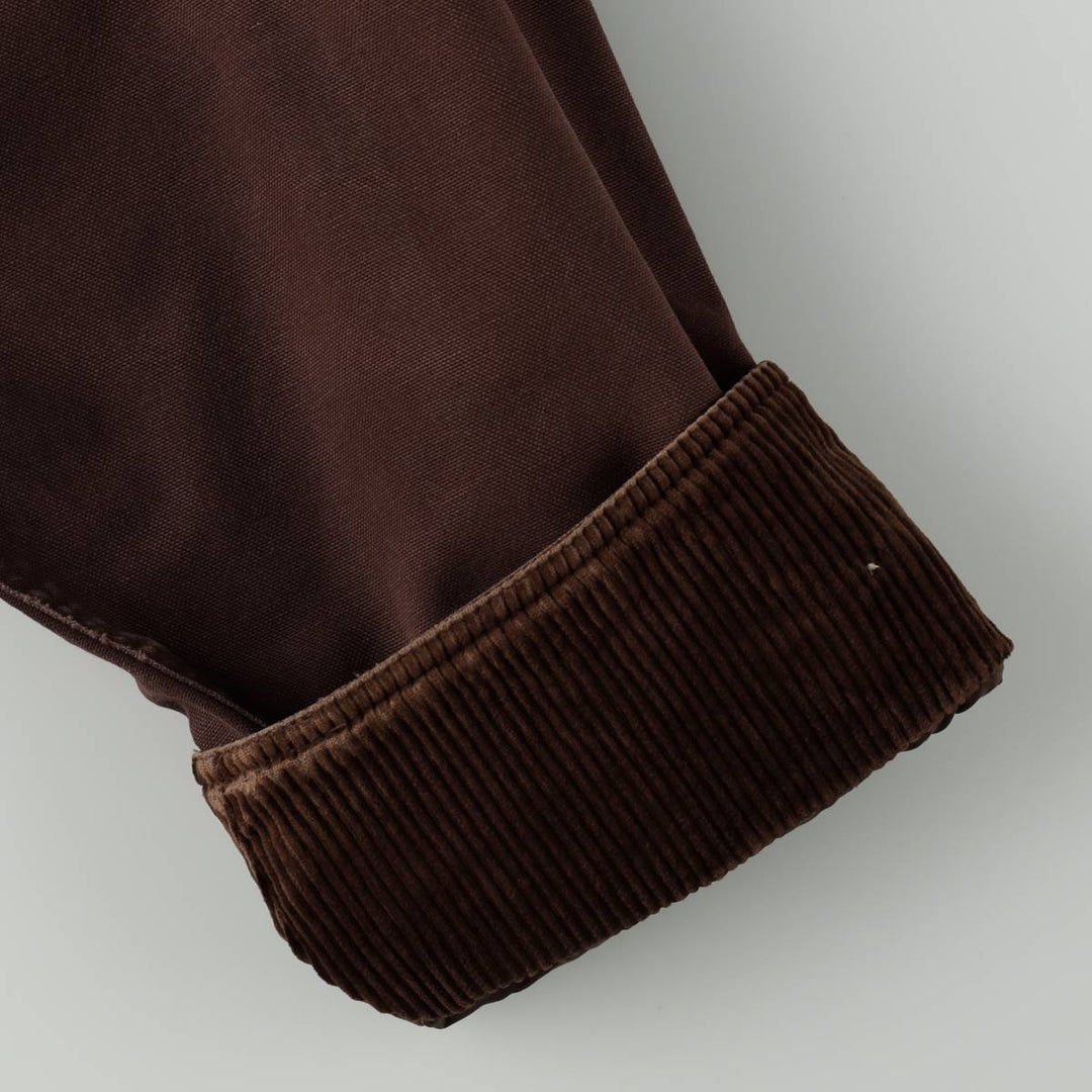 1990'S Lands' End corduroy collar hunting jacket, men's size XL (approx.) cotton brown type Vintage Second Hand
