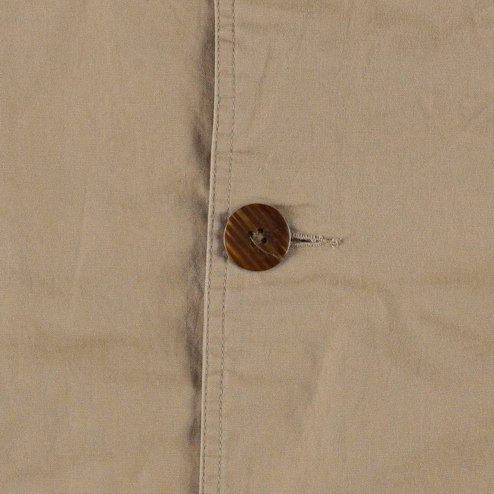 1990'S J.Crew corduroy collar hunting jacket, men's size M equivalent, vintage. cotton Beige type Vintage Second Hand