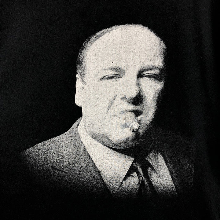 THE SOPRANOS - Melancholy Mafia Movie T-Shirt (Men's XL equivalent) unclear black type Vintage Second Hand
