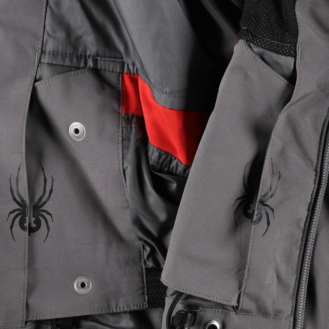 SPYDER Padded Jacket Puffer Jacket Men's Size M polyester Charcoal Vintage Second Hand