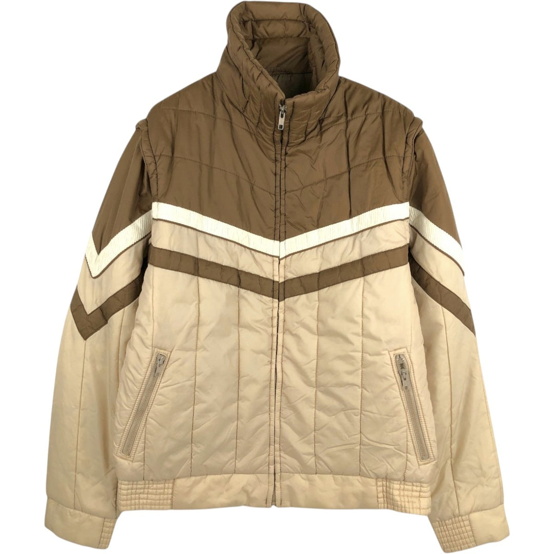 Pacific Trail Wild Horses Padded Jacket Puffer Jacket Men's Size L Nylon brown type Vintage Second Hand