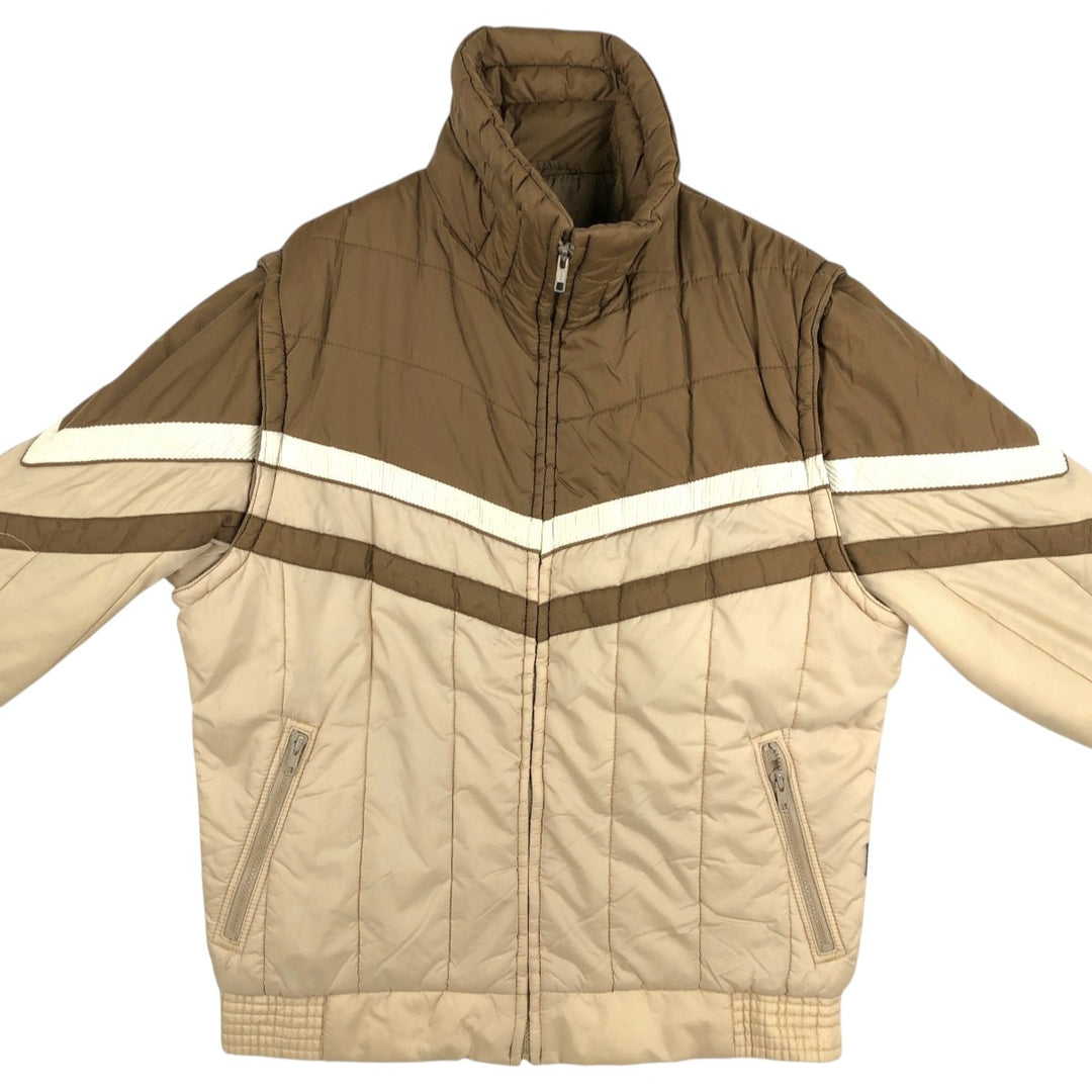 Pacific Trail Wild Horses Padded Jacket Puffer Jacket Men's Size L Nylon brown type Vintage Second Hand