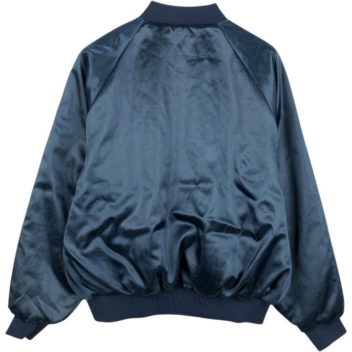 King Louie Sheet Metal Workers Advertising Padded Jacket Puffer Jacket Made in USA Men's XL equivalent Vintage Nylon navy blue type Vintage Second Hand