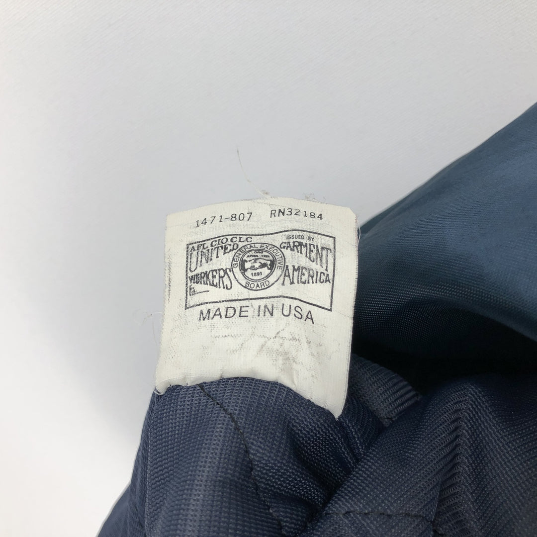 King Louie Sheet Metal Workers Advertising Padded Jacket Puffer Jacket Made in USA Men's XL equivalent Vintage Nylon navy blue type Vintage Second Hand