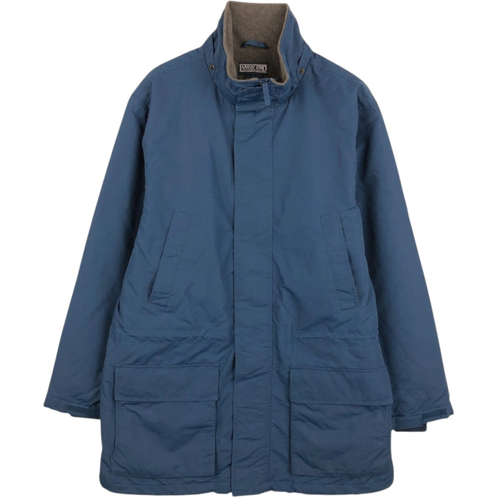 Vintage 80s-90'S Lands' End padded puffer jacket, men's size L Nylon navy blue type Vintage Second Hand