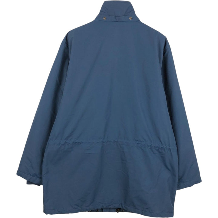 Vintage 80s-90'S Lands' End padded puffer jacket, men's size L Nylon navy blue type Vintage Second Hand