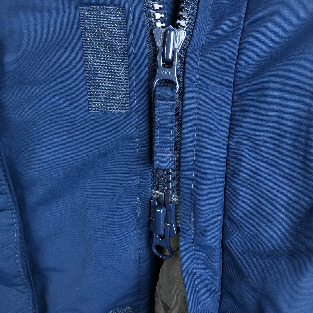 Vintage 80s-90'S Lands' End padded puffer jacket, men's size L Nylon navy blue type Vintage Second Hand