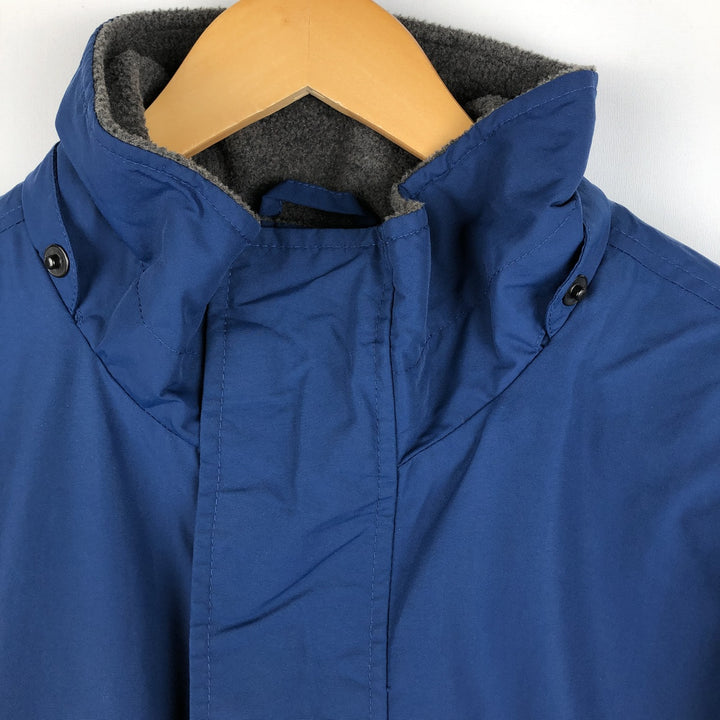 Vintage 80s-90'S Lands' End padded puffer jacket, men's size L Nylon navy blue type Vintage Second Hand