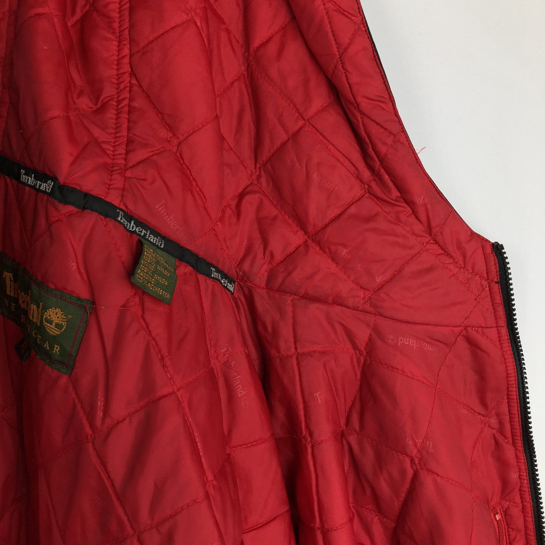 90'S Timberland Weathergear Padded Parka Puffer Jacket, Men's XL equivalent, Vintage Nylon black type Vintage Second Hand