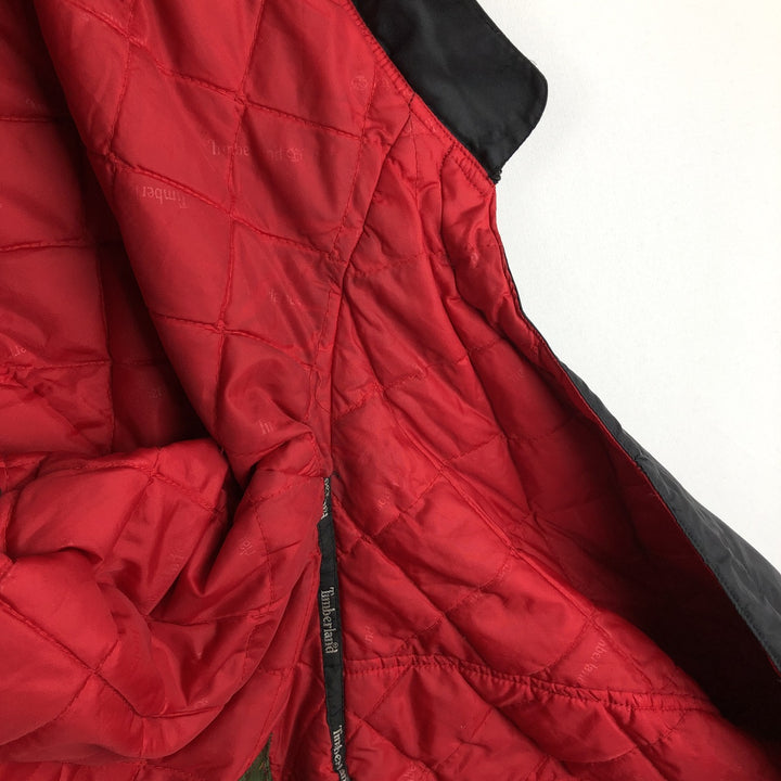 90'S Timberland Weathergear Padded Parka Puffer Jacket, Men's XL equivalent, Vintage Nylon black type Vintage Second Hand
