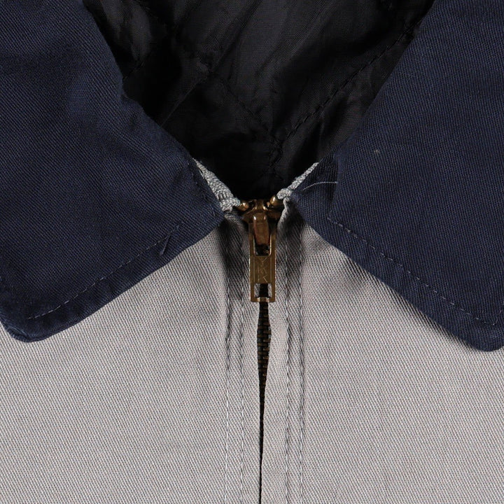 Dickies padded two-tone work jacket, men's size L (approx.) polyester navy blue type Vintage Second Hand