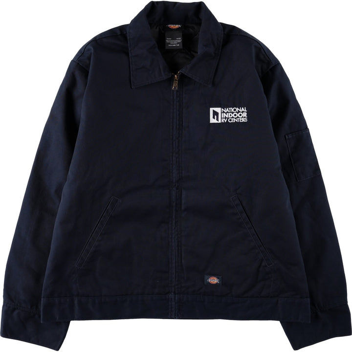 Dickies Eisenhower Jacket, padded work jacket, men's size XL polyester navy blue type Vintage Second Hand