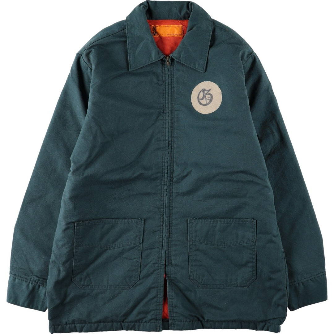 ~1980'S M.Setlow and Son Inc. Padded Work Jacket, Men's Size M (Equivalent), Vintage polyester green type Vintage Second Hand