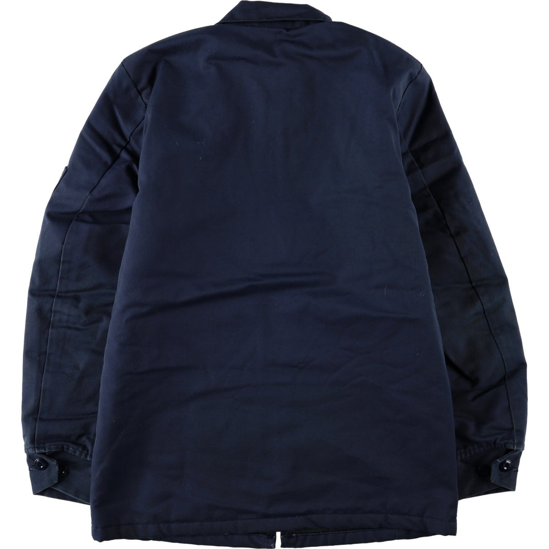 Perfect Padded Work Jacket, Made in USA, Men's Size S (Equivalent), Vintage polyester navy blue type Vintage Second Hand