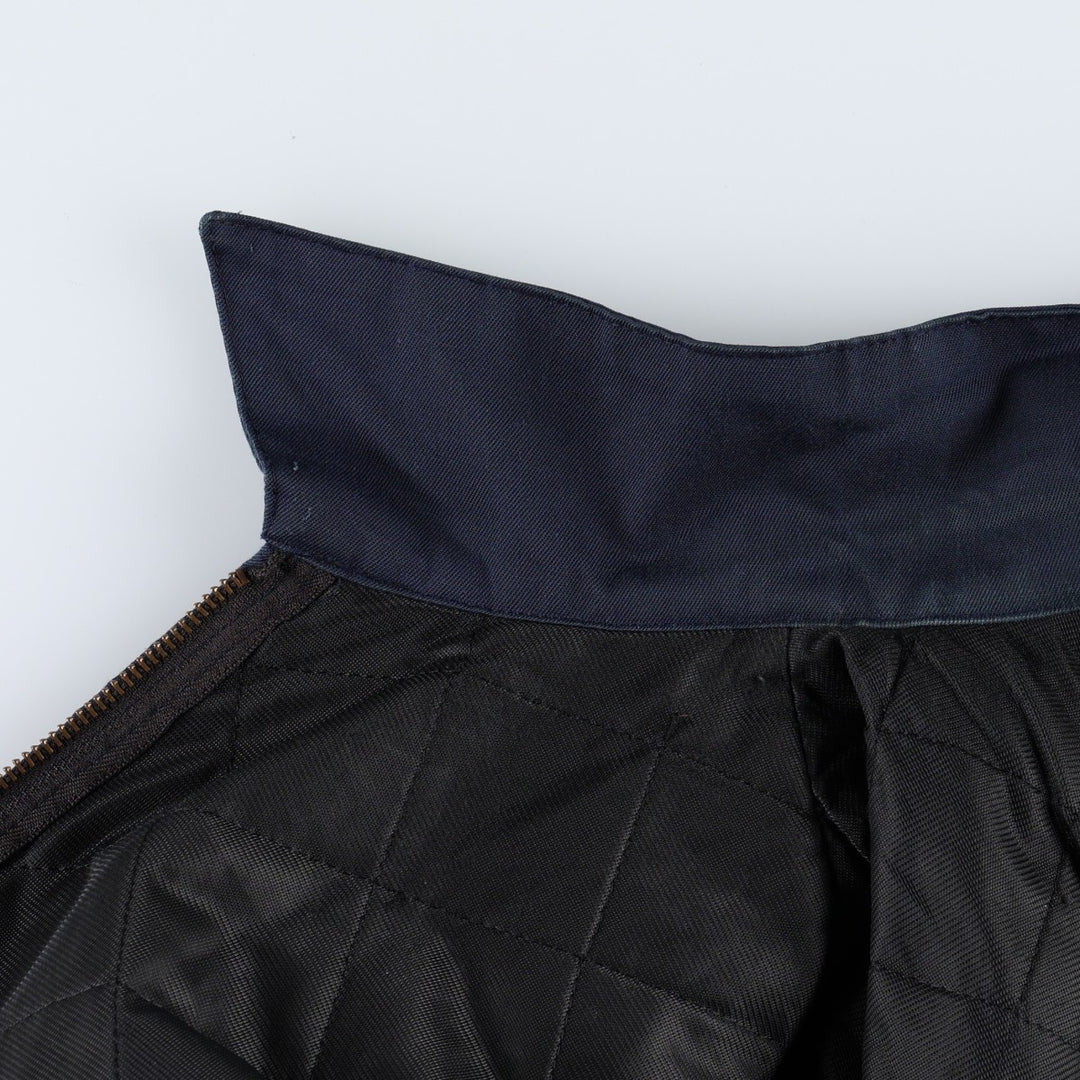 Perfect Padded Work Jacket, Made in USA, Men's Size S (Equivalent), Vintage polyester navy blue type Vintage Second Hand