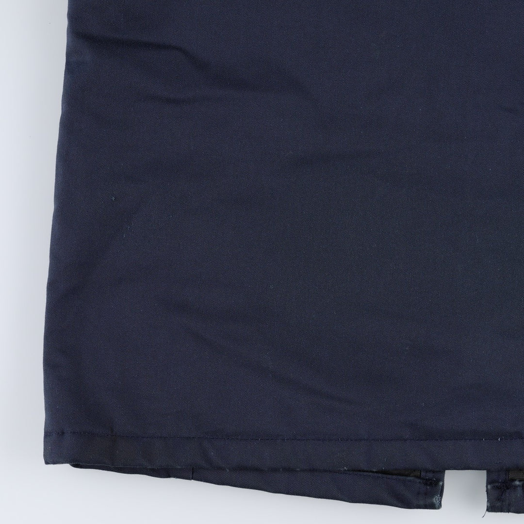Perfect Padded Work Jacket, Made in USA, Men's Size S (Equivalent), Vintage polyester navy blue type Vintage Second Hand