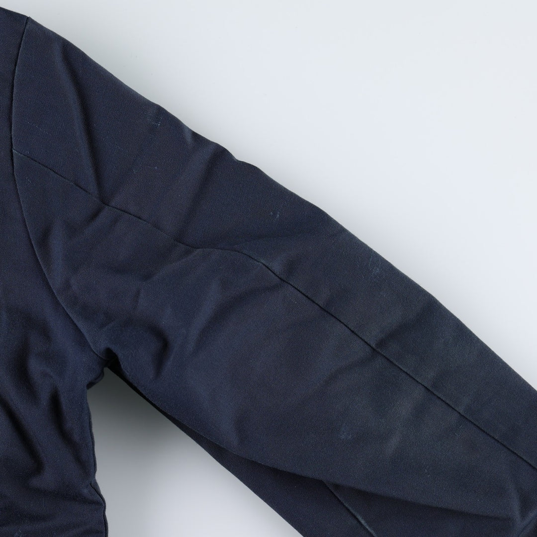 Perfect Padded Work Jacket, Made in USA, Men's Size S (Equivalent), Vintage polyester navy blue type Vintage Second Hand