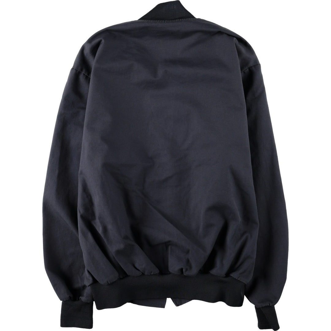 70s-80'S UNITOG Work Blouson, Made in USA, Men's XL equivalent, Vintage polyester navy blue type Vintage Second Hand