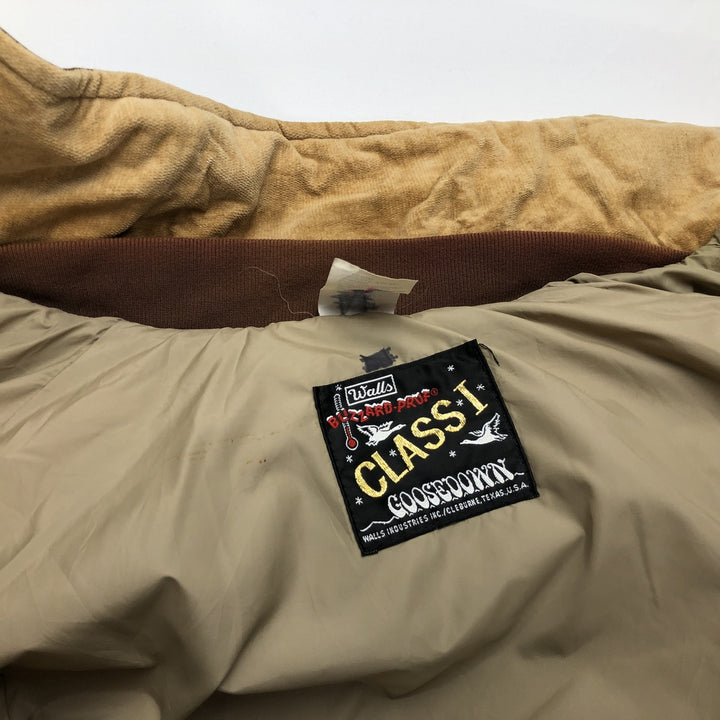 ~90'S Walls BLIZZARD-PRUF Down Jacket, Made in USA, Men's Size L (approx.), Vintage cotton brown type Vintage Second Hand