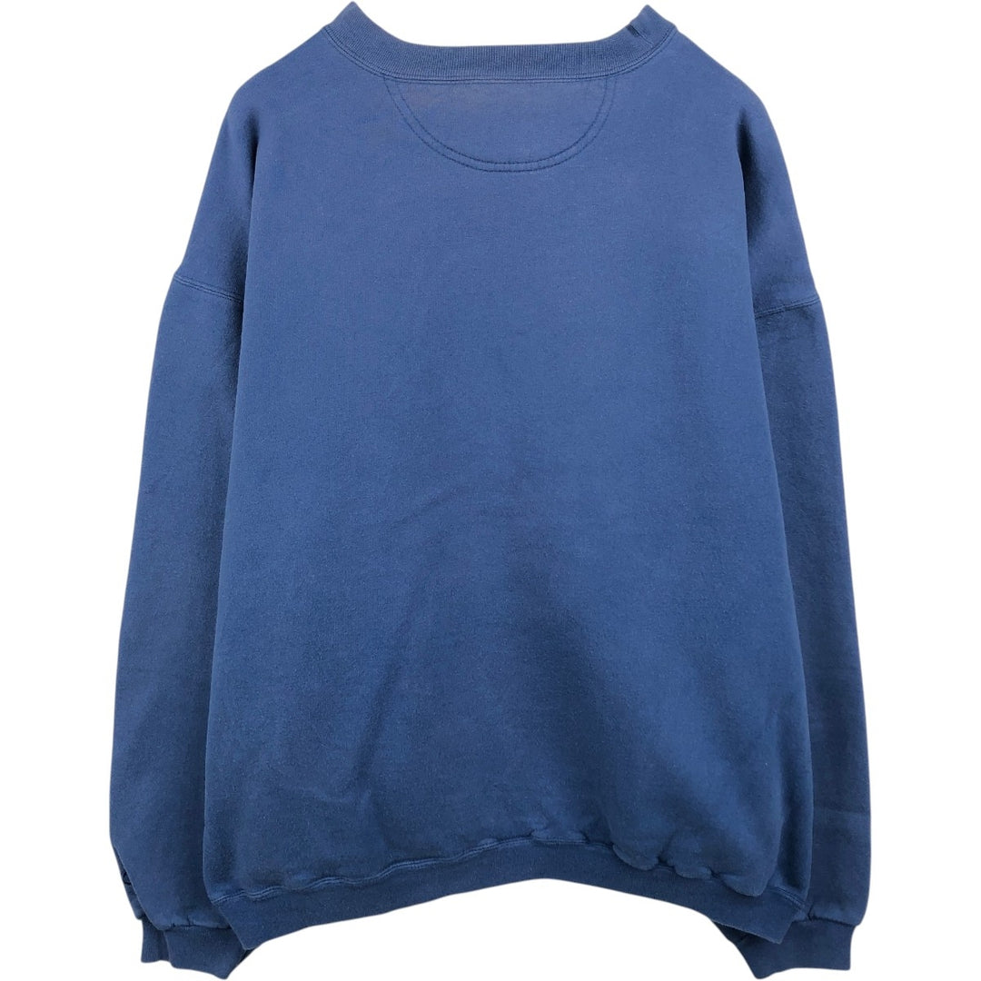2000'S Champion AUTHENTIC ATHLETIC APPAREL Double Name Logo Sweatshirt (Men's XL equivalent) unclear blue type Vintage Second Hand