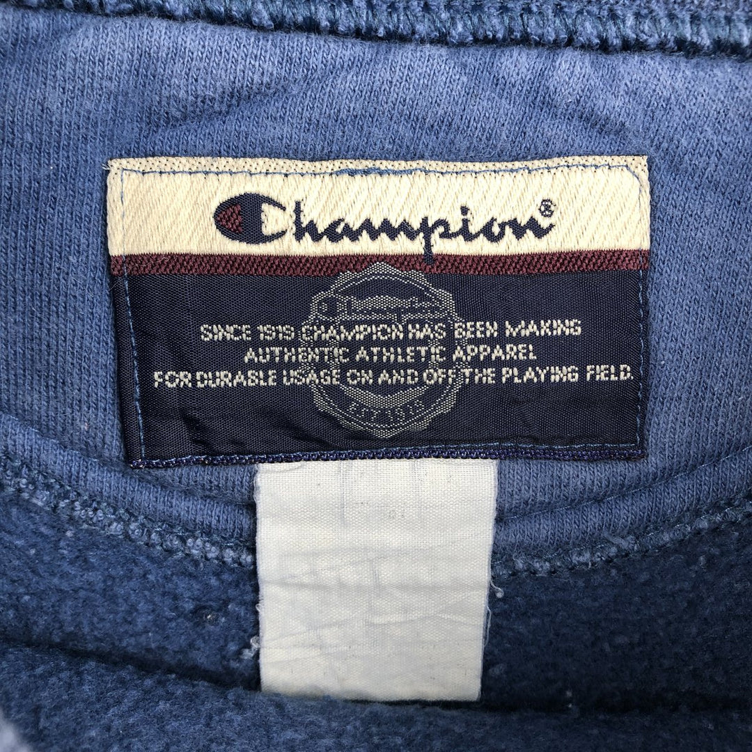2000'S Champion AUTHENTIC ATHLETIC APPAREL Double Name Logo Sweatshirt (Men's XL equivalent) unclear blue type Vintage Second Hand