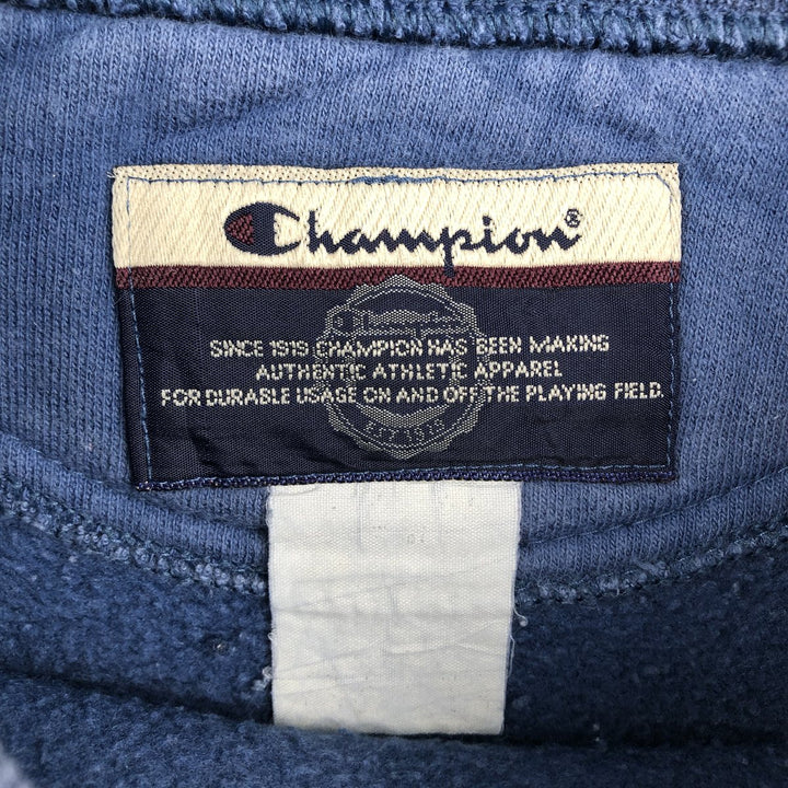 2000'S Champion AUTHENTIC ATHLETIC APPAREL Double Name Logo Sweatshirt (Men's XL equivalent) unclear blue type Vintage Second Hand