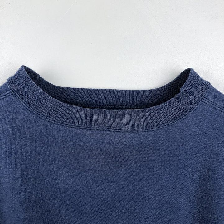 2000'S Champion AUTHENTIC ATHLETIC APPAREL Double Name Logo Sweatshirt (Men's XL equivalent) unclear blue type Vintage Second Hand