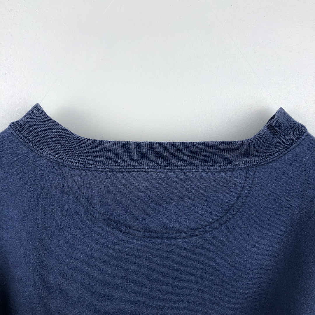 2000'S Champion AUTHENTIC ATHLETIC APPAREL Double Name Logo Sweatshirt (Men's XL equivalent) unclear blue type Vintage Second Hand