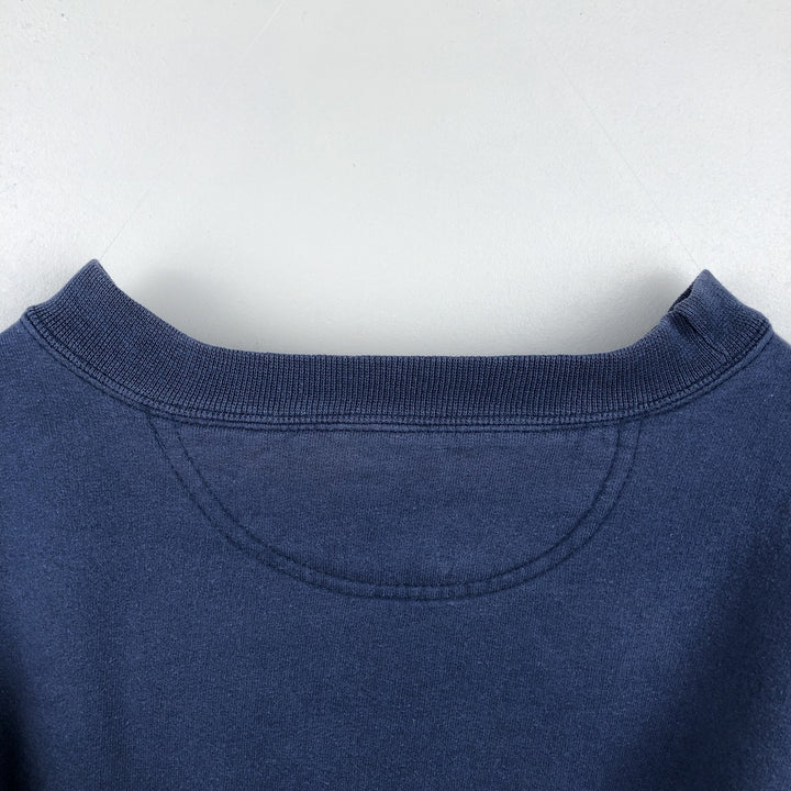 2000'S Champion AUTHENTIC ATHLETIC APPAREL Double Name Logo Sweatshirt (Men's XL equivalent) unclear blue type Vintage Second Hand