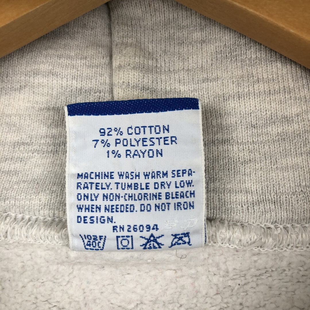 90'S Champion sweatshirt pullover hoodie, made in USA, men's size L equivalent, vintage. cotton white type Vintage Second Hand