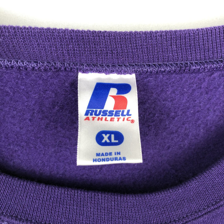 Russell College Sweatshirt, Men's XL cotton purple type Vintage Second Hand