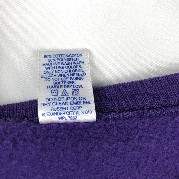 Russell College Sweatshirt, Men's XL cotton purple type Vintage Second Hand