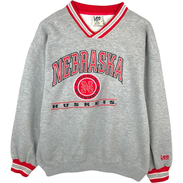 90'S Lee SPORT College Sweatshirt, Men's Size L (approx.), Vintage polyester gray type Vintage Second Hand