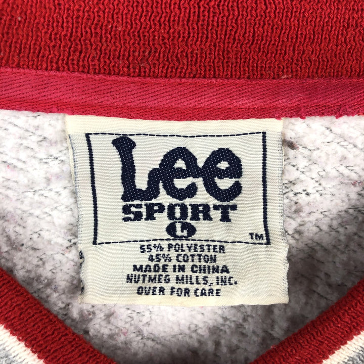 90'S Lee SPORT College Sweatshirt, Men's Size L (approx.), Vintage polyester gray type Vintage Second Hand