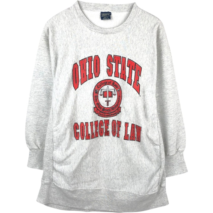 Famous Sportswear Ohio State College Sweatshirt, Made in USA, Men's Size XL (approx.) cotton gray type Vintage Second Hand