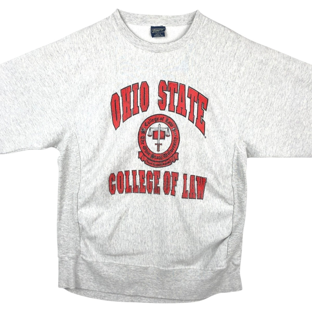 Famous Sportswear Ohio State College Sweatshirt, Made in USA, Men's Size XL (approx.) cotton gray type Vintage Second Hand