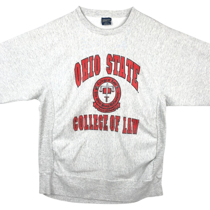 Famous Sportswear Ohio State College Sweatshirt, Made in USA, Men's Size XL (approx.) cotton gray type Vintage Second Hand