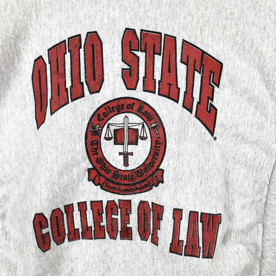 Famous Sportswear Ohio State College Sweatshirt, Made in USA, Men's Size XL (approx.) cotton gray type Vintage Second Hand