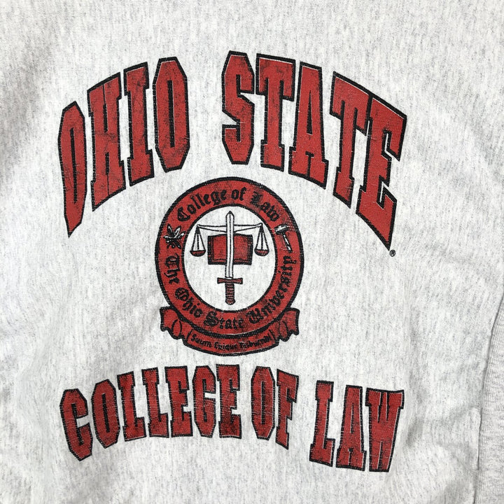 Famous Sportswear Ohio State College Sweatshirt, Made in USA, Men's Size XL (approx.) cotton gray type Vintage Second Hand