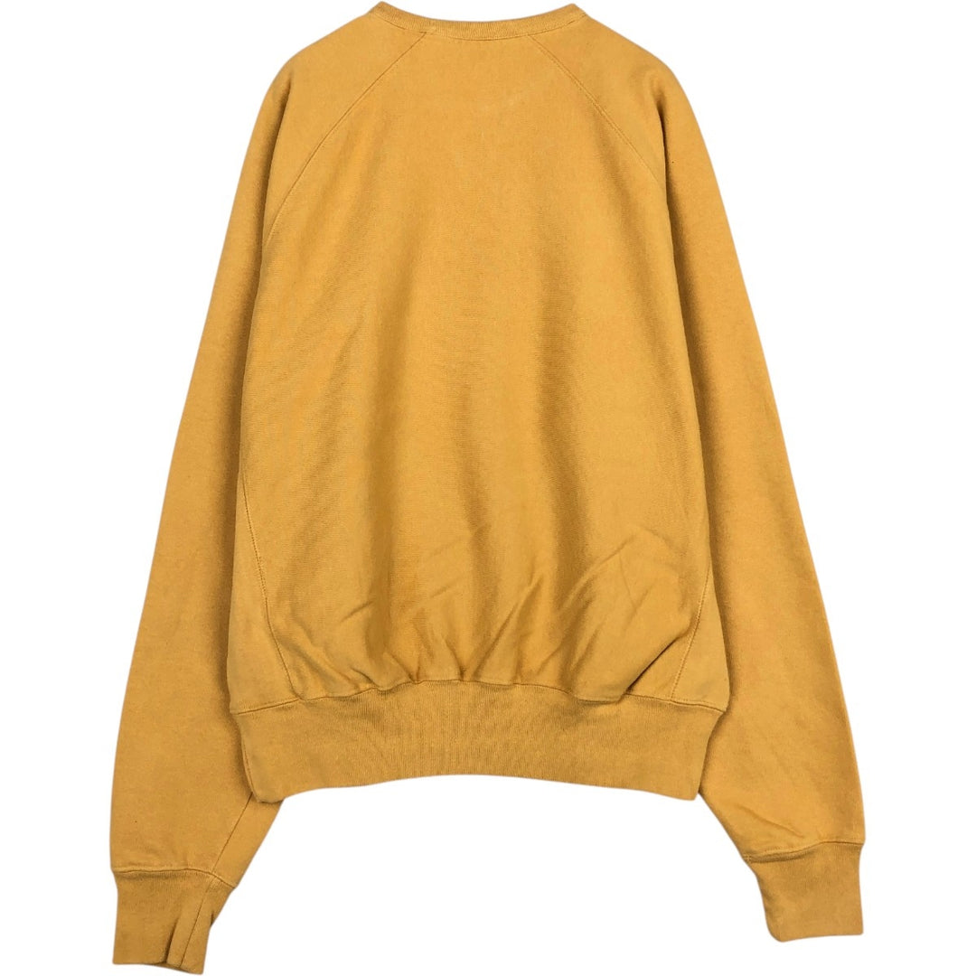 Champion REVERSE WEAVE Reverse Weave College Sweatshirt Trainer Men's M size cotton yellow type Vintage Second Hand