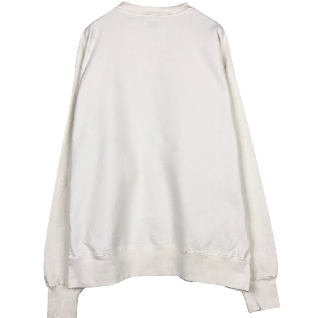 Champion REVERSE WEAVE Reverse Weave One-Point Logo Sweatshirt, Men's XL cotton white type Vintage Second Hand