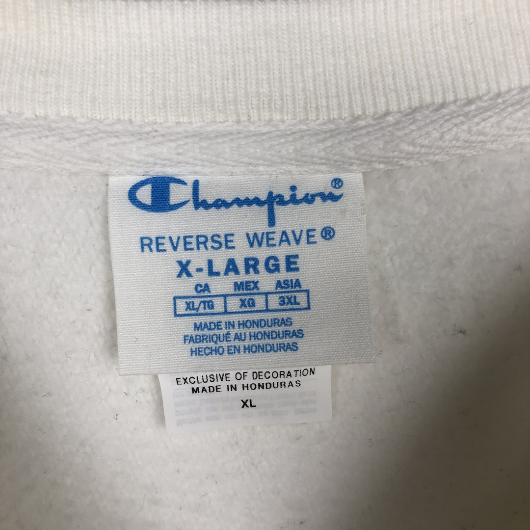 Champion REVERSE WEAVE Reverse Weave One-Point Logo Sweatshirt, Men's XL cotton white type Vintage Second Hand